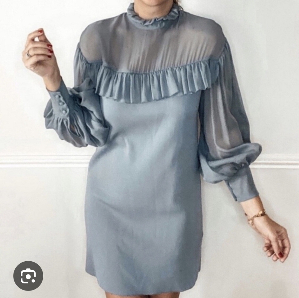 Zara Mock-neck Dress size small